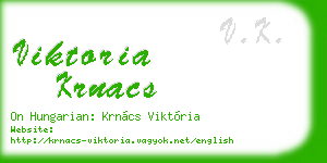 viktoria krnacs business card